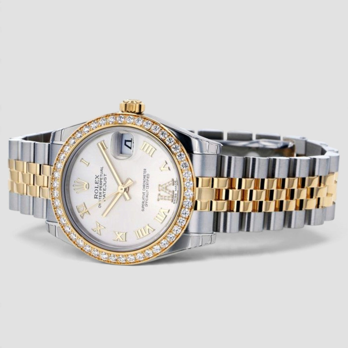 Datejust Silver Roman Numeral Dial Jubilee