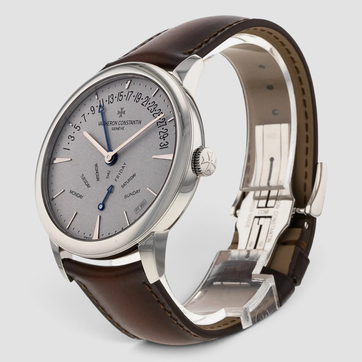 Patrimony 42mm Grey Dial Rose Gold