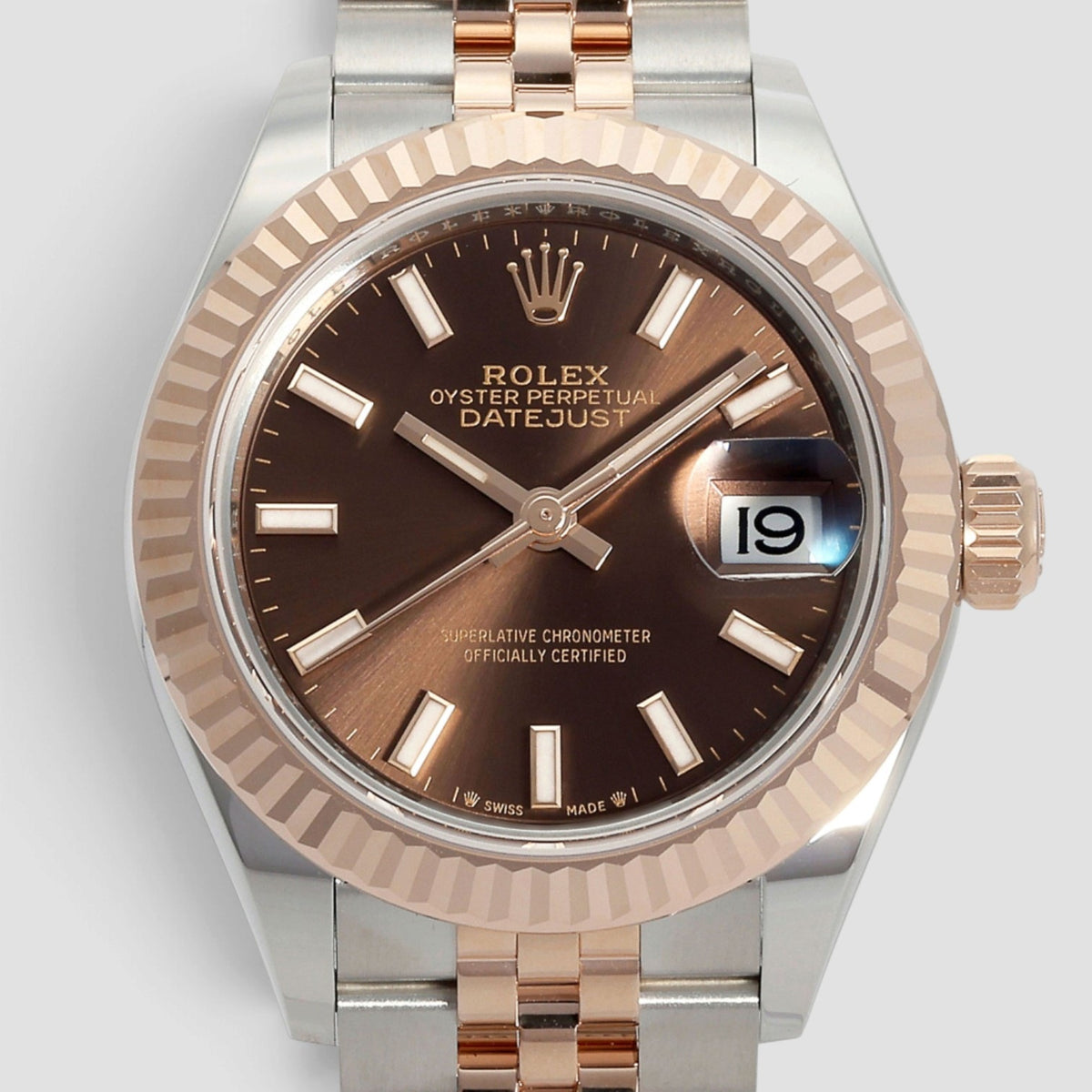 Lady-Datejust 28 Chocolate Dial Jubilee