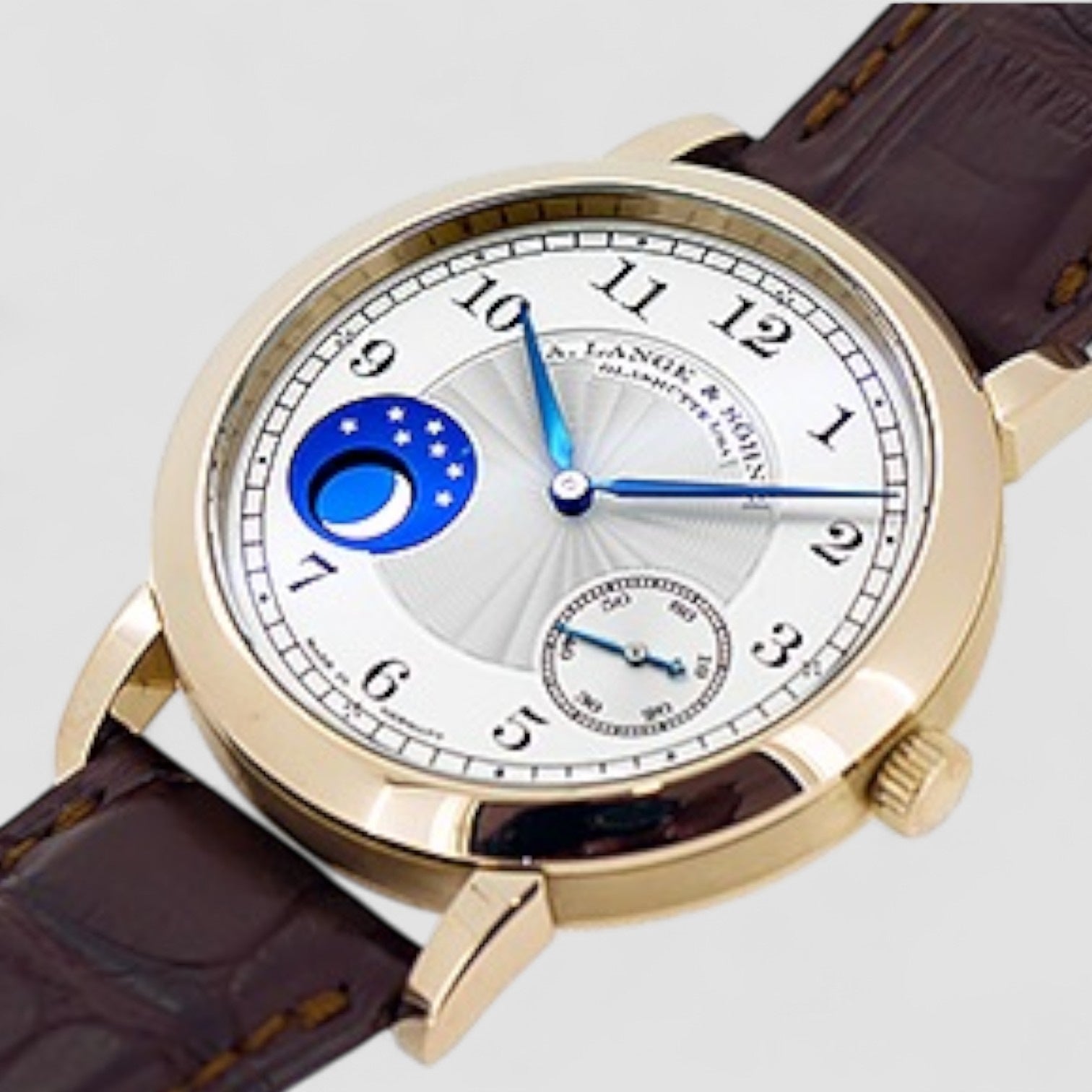 Moonphase Honey Gold Hommage to FA Lange LIMITED