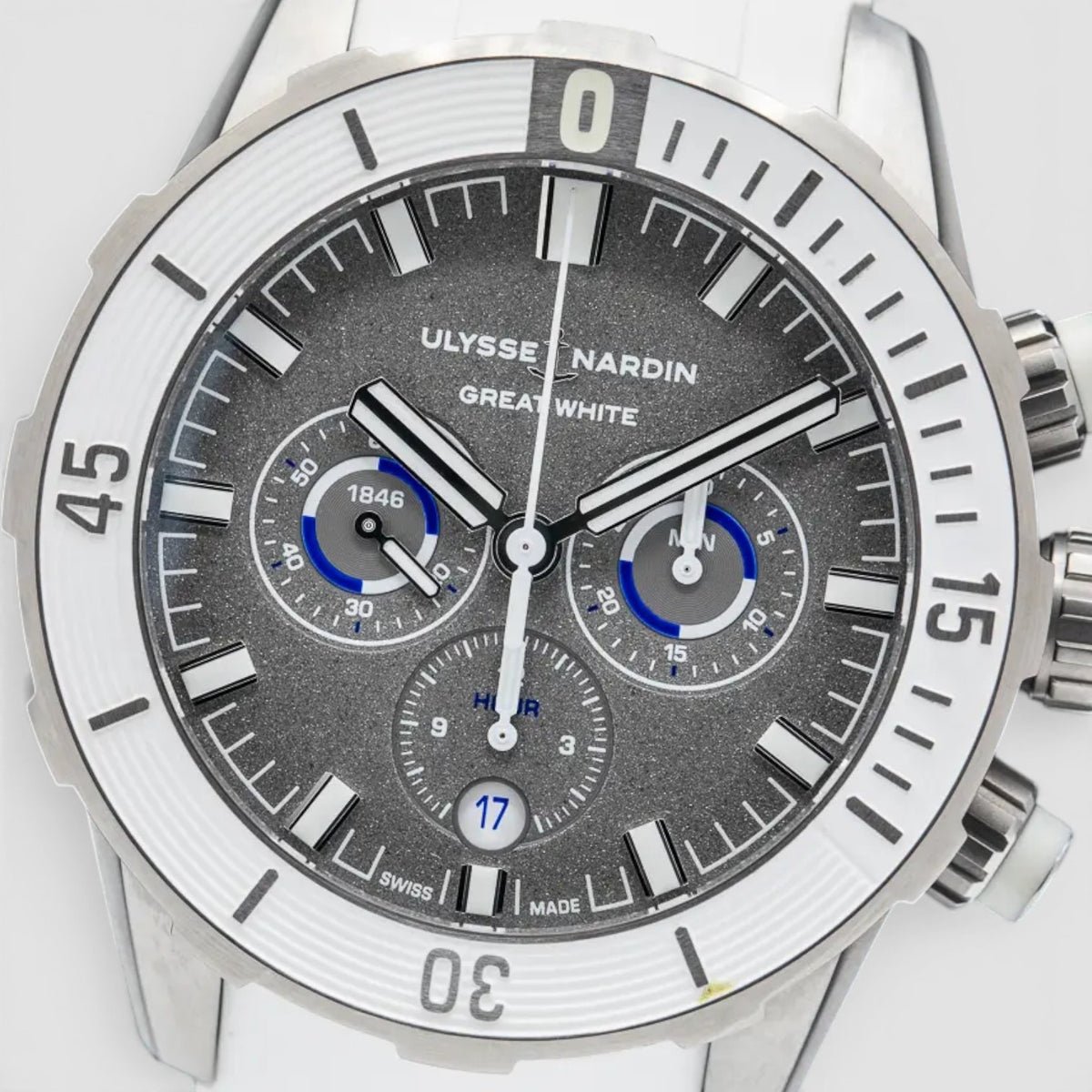 Diver Chronograph “Great White” 44mm Titanium Gray Dial Limited Edition