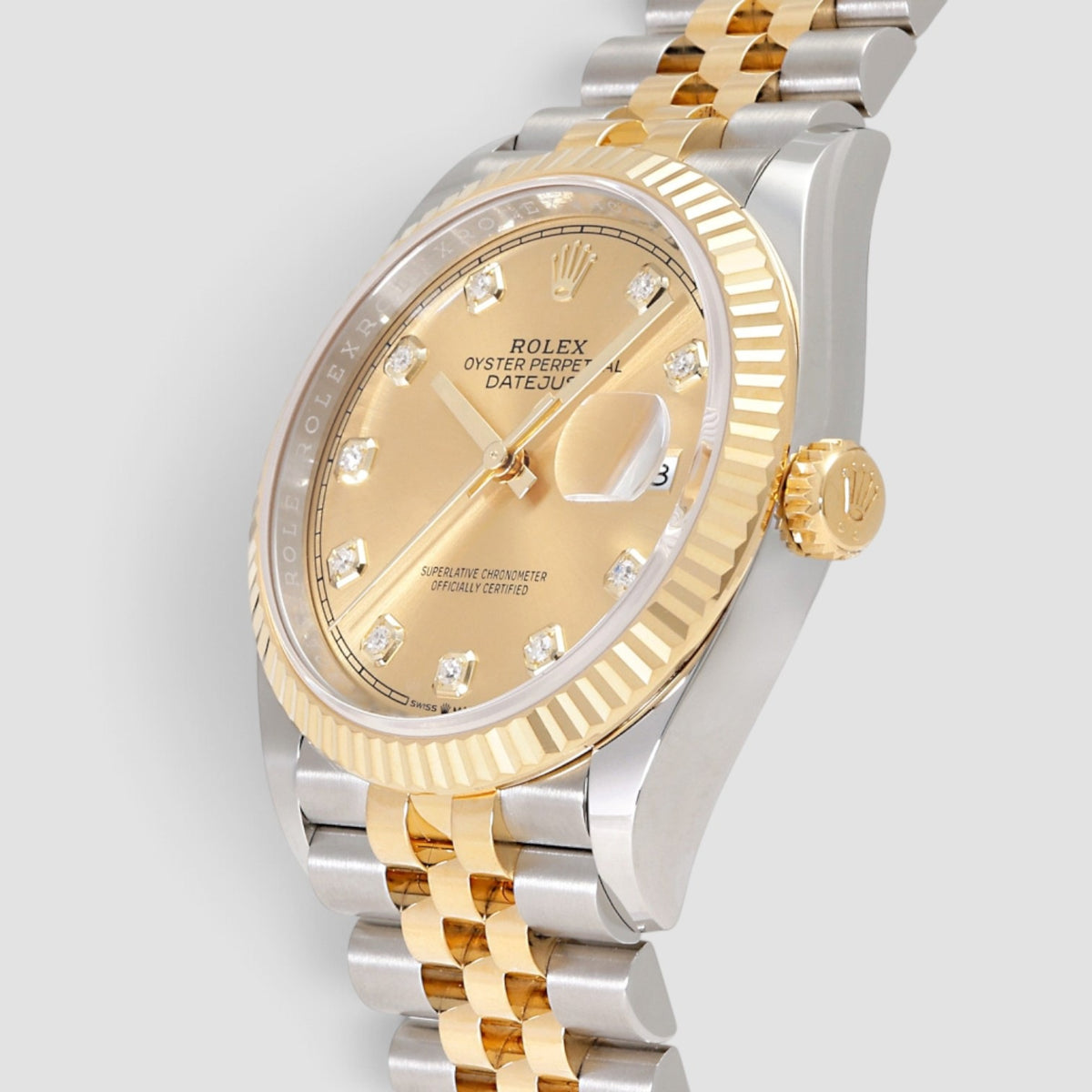 Datejust 36 Champagne Diamond Dial Jubilee