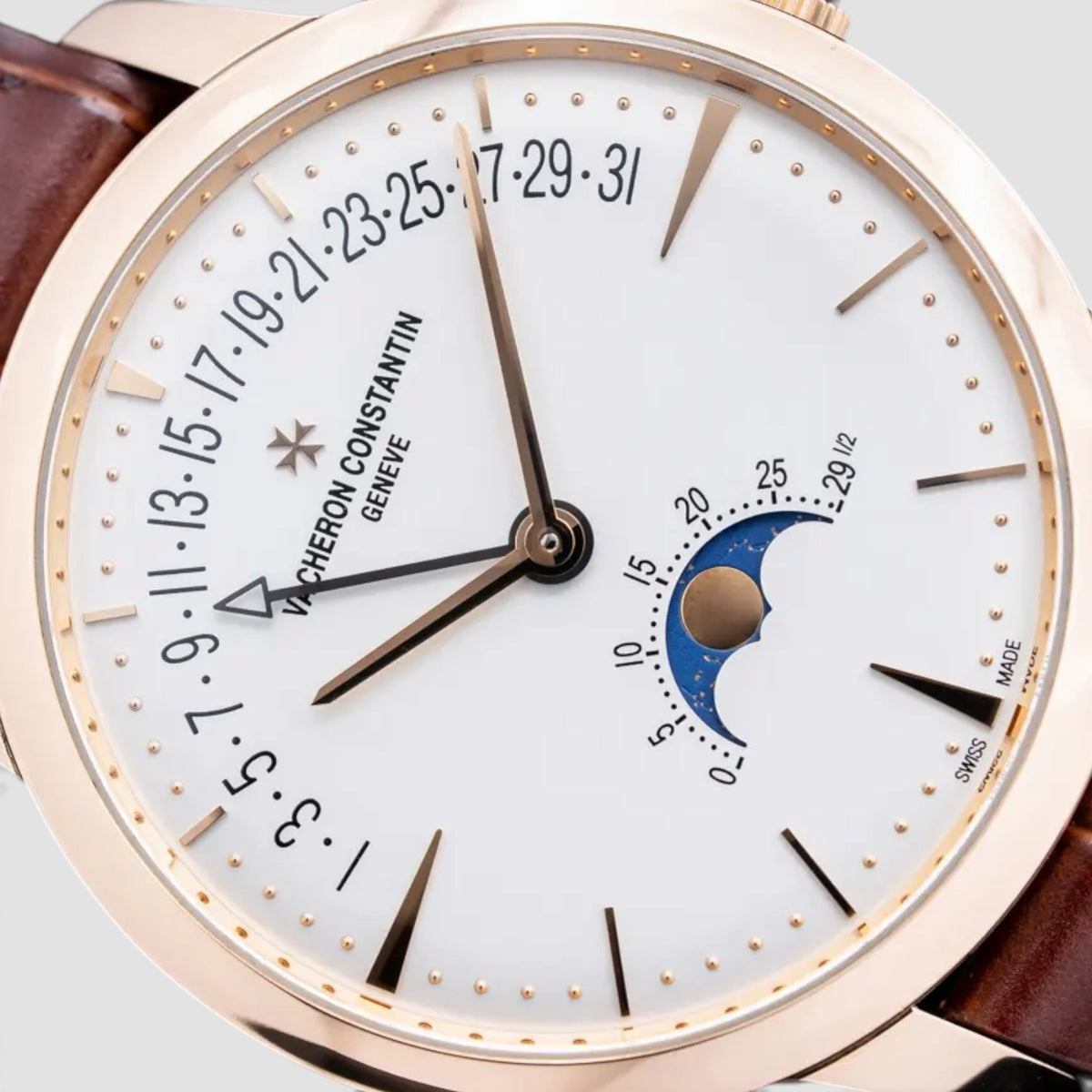 Patrimony Moon Phase Retrograde Date 18K Rose Gold