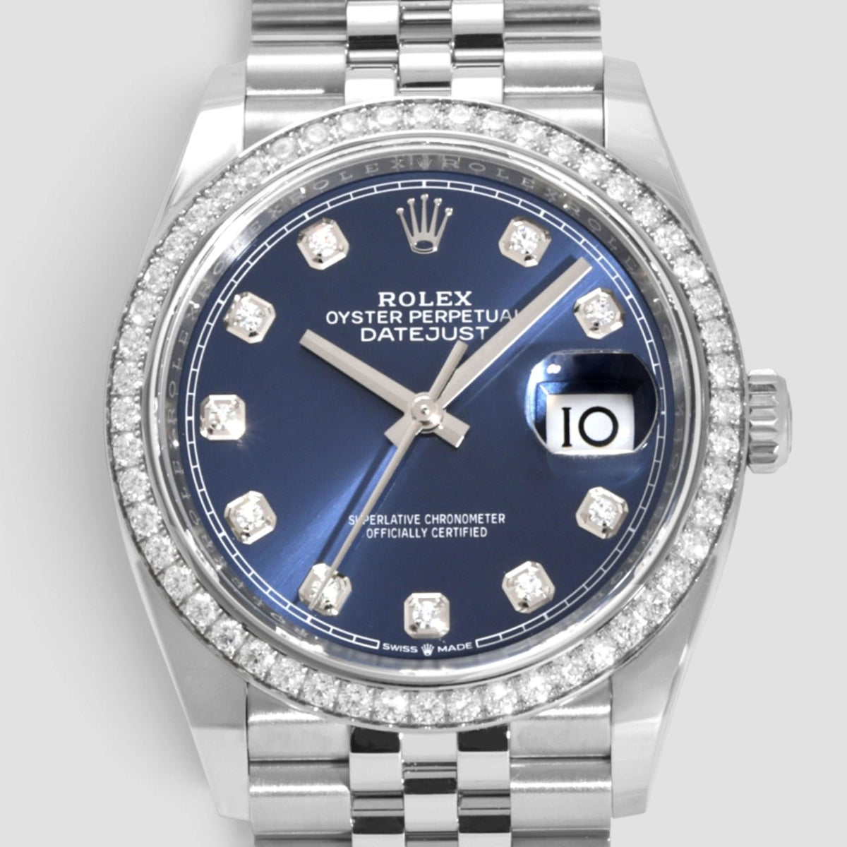 Datejust 36 Blue Diamond Dial Jubilee