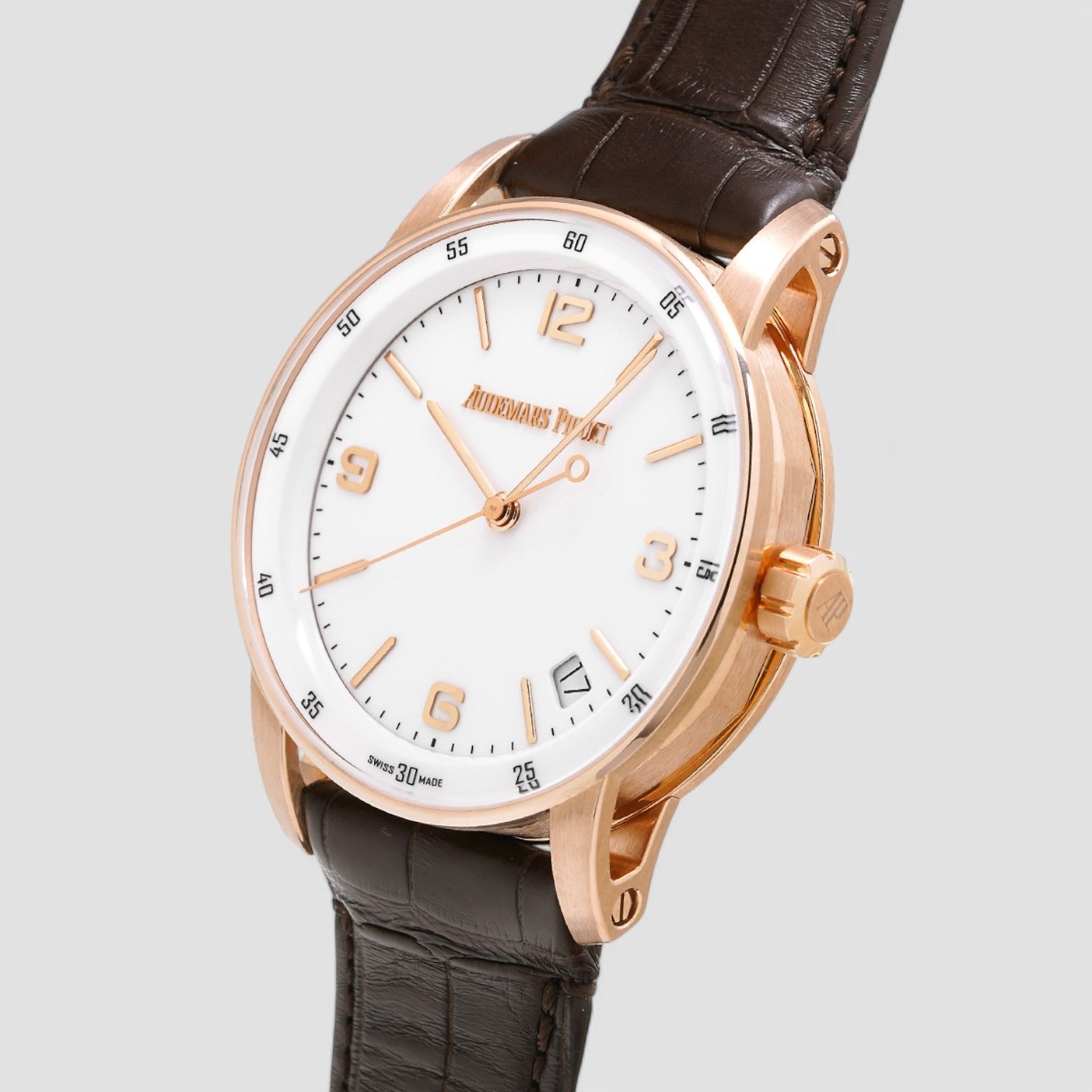 11.59 White Dial Men's Watch
