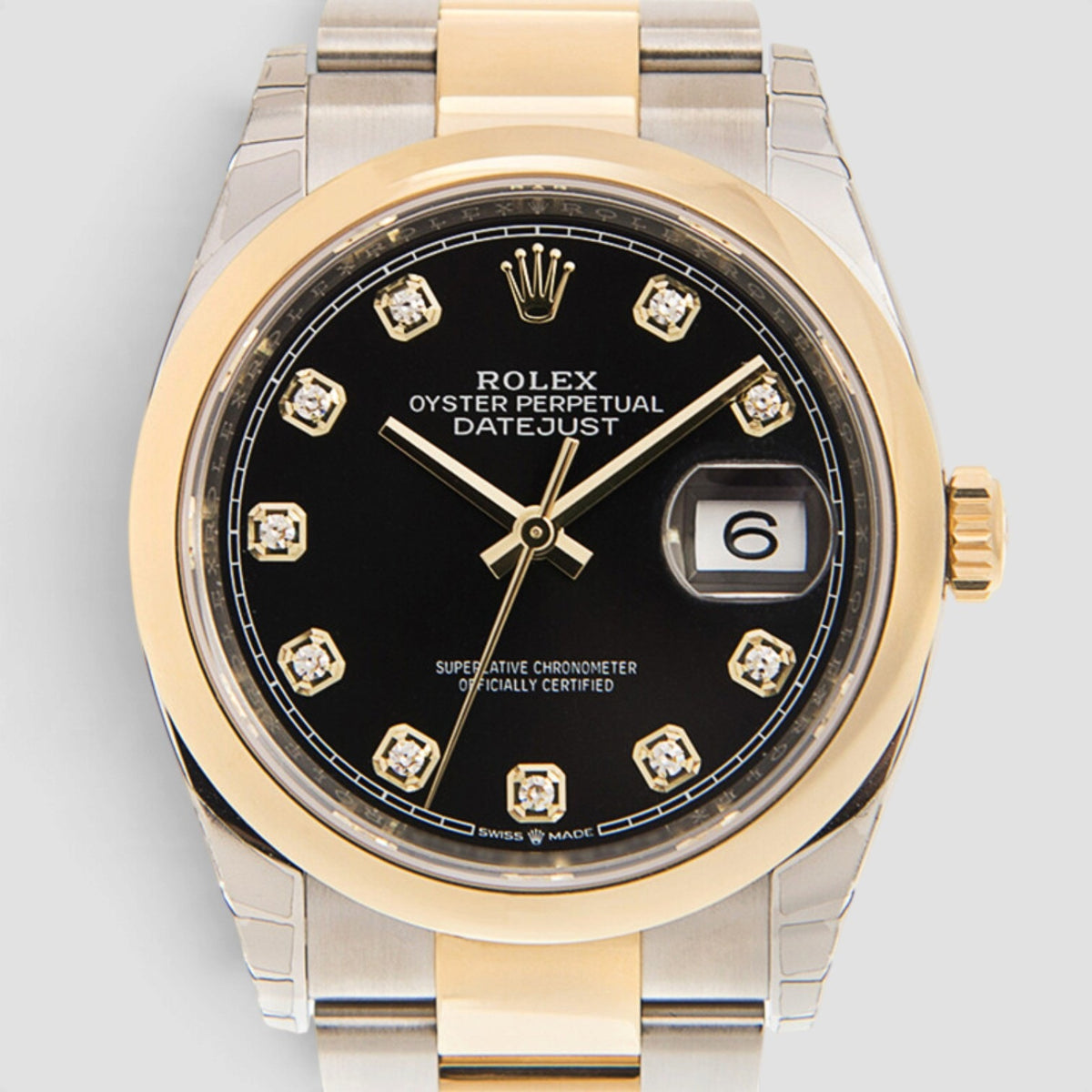 Datejust 36 Black Diamond Dial Jubilee