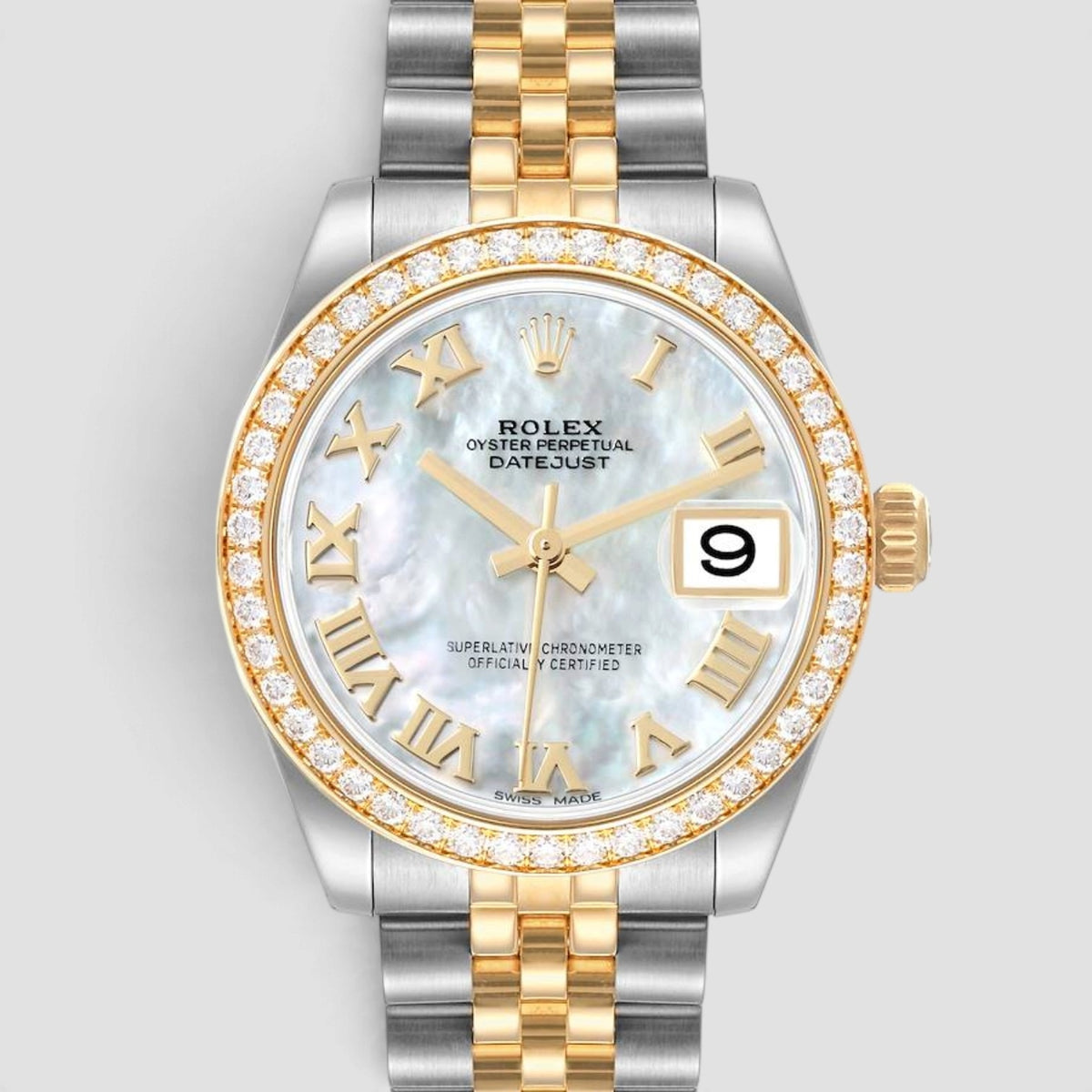 Datejust Mother-of-Pearl Roman Numeral Dial Jubilee