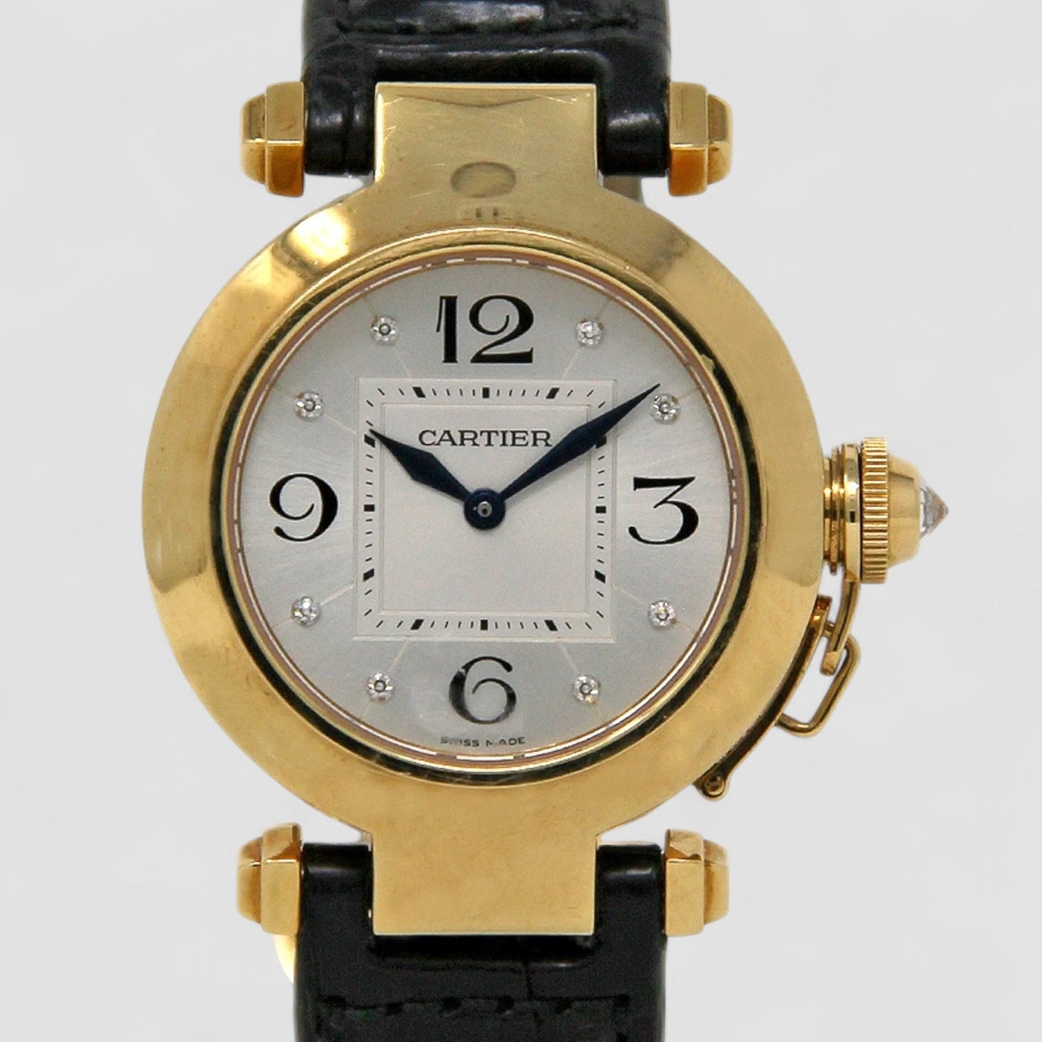 Pasha 32mm 2811 Yellow Gold Silver Diamond