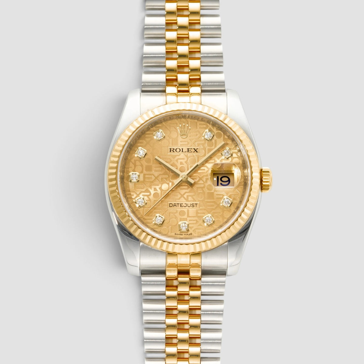 Datejust 36 Champagne Computer Diamond Dial Jubilee