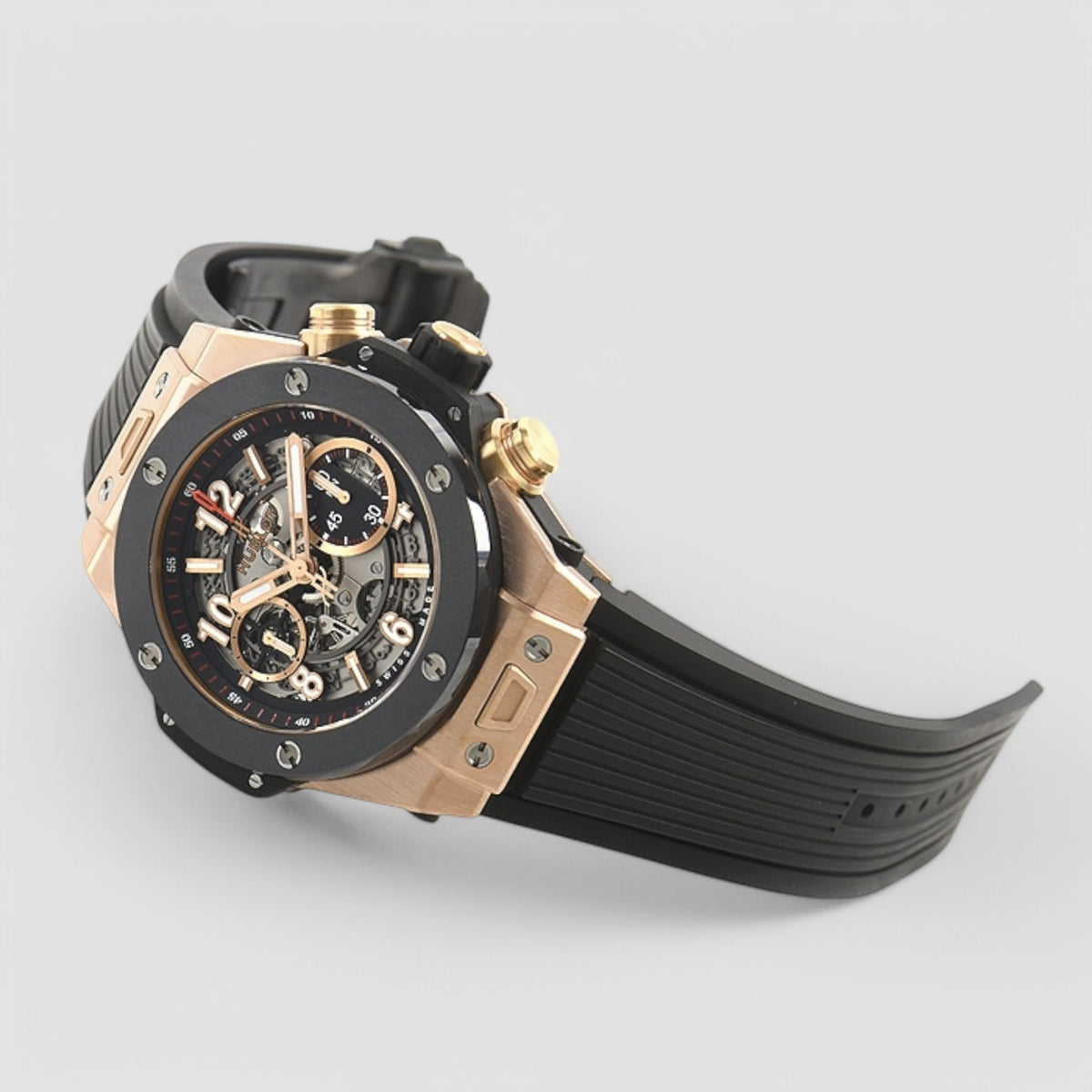 Big Bang Unico King Gold Ceramic Skeletal Dial unisex Watch