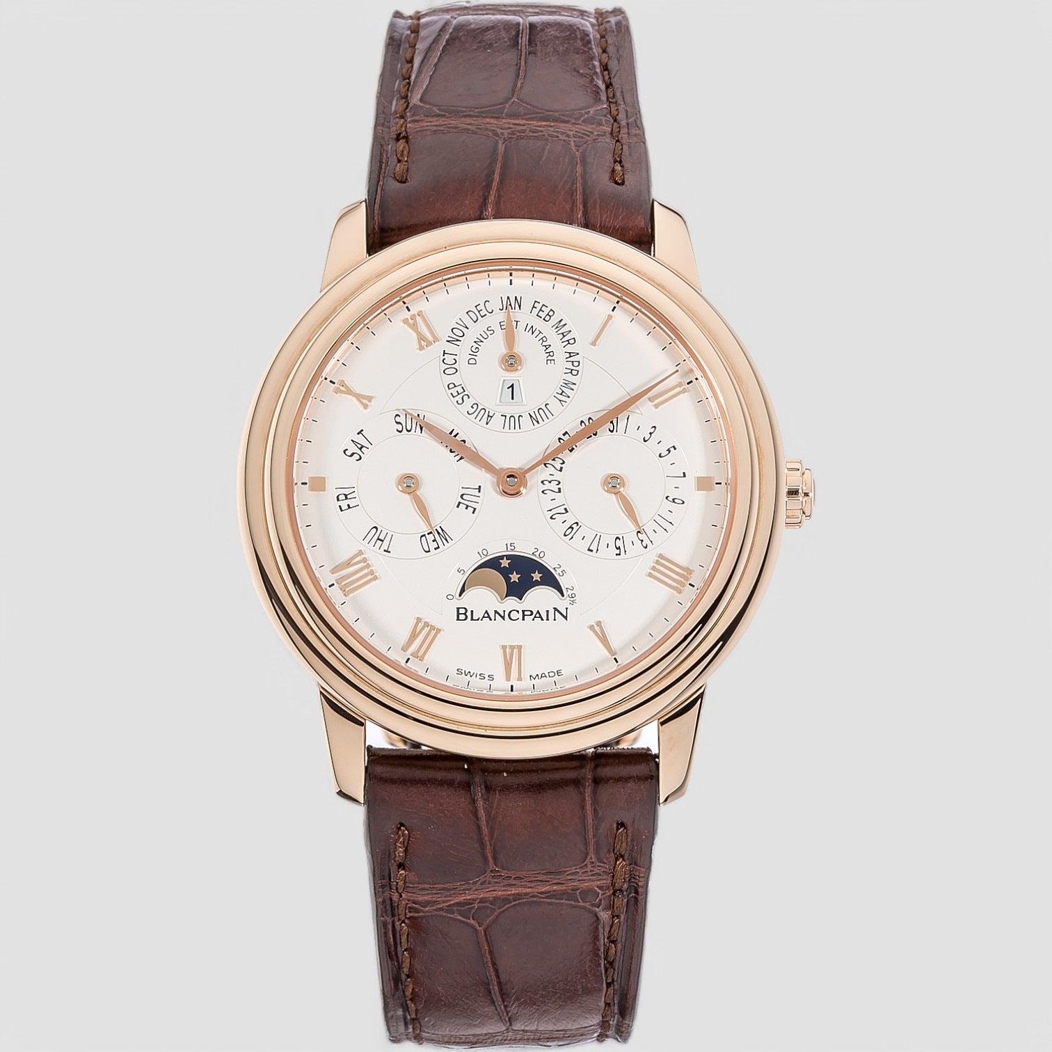 Villeret Jubilee Perpetual Calendar 18K Rose Gold Description