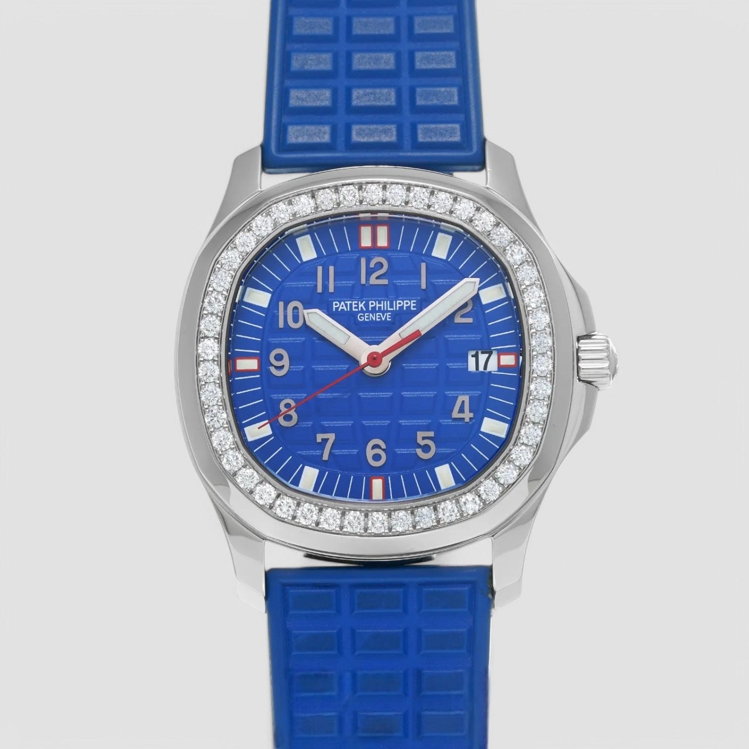 Aquanaut Quartz Diamond Blue Dial Ladies Watch