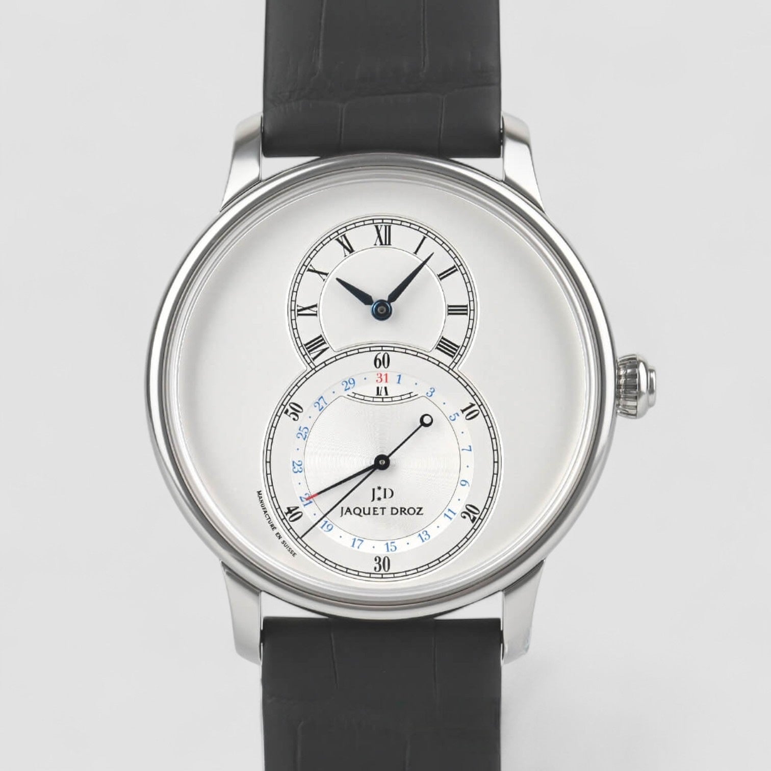 Legend Geneva Grande Seconde Quantieme SS Silver Dial