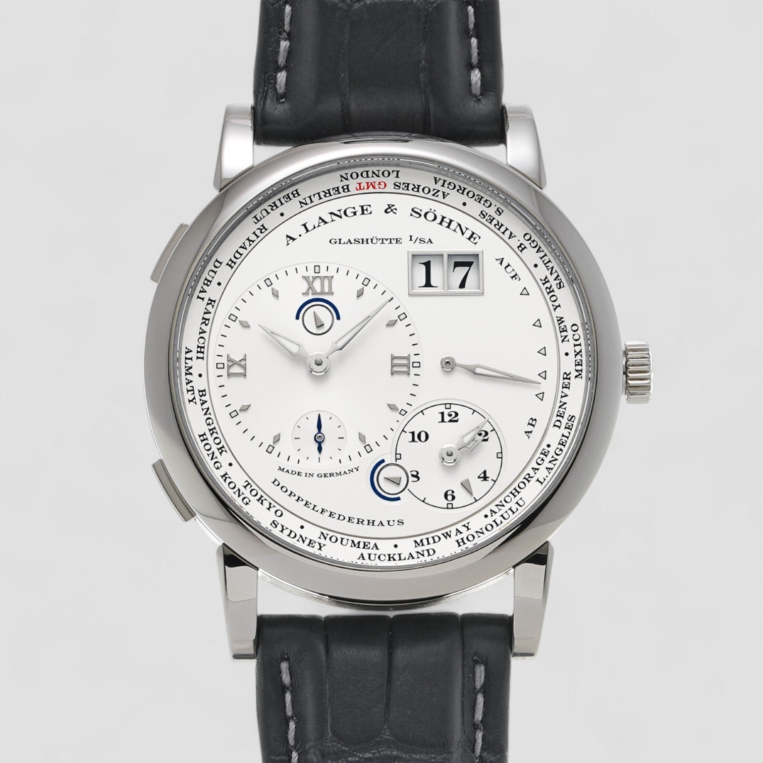 Lange 1 Time Zone 116.039 18K White Gold