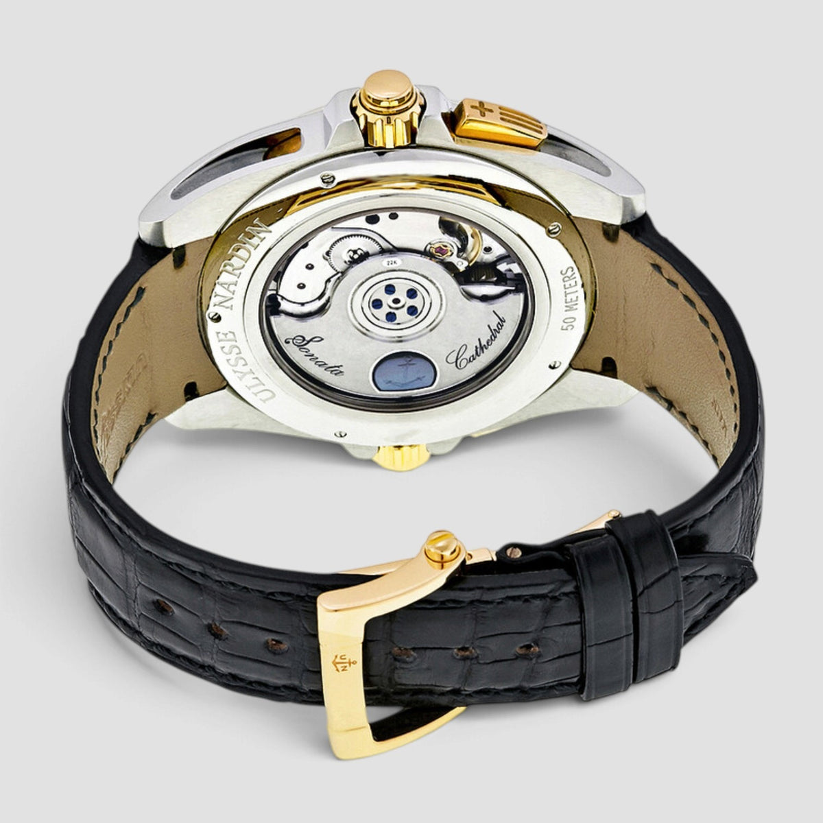 Sonata 44mm Rose Gold Silver Dial