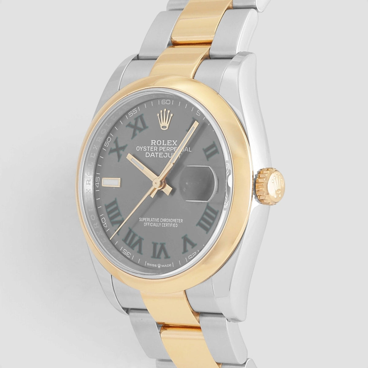 Datejust 36 Wimbledon Grey Olive Roman Dial