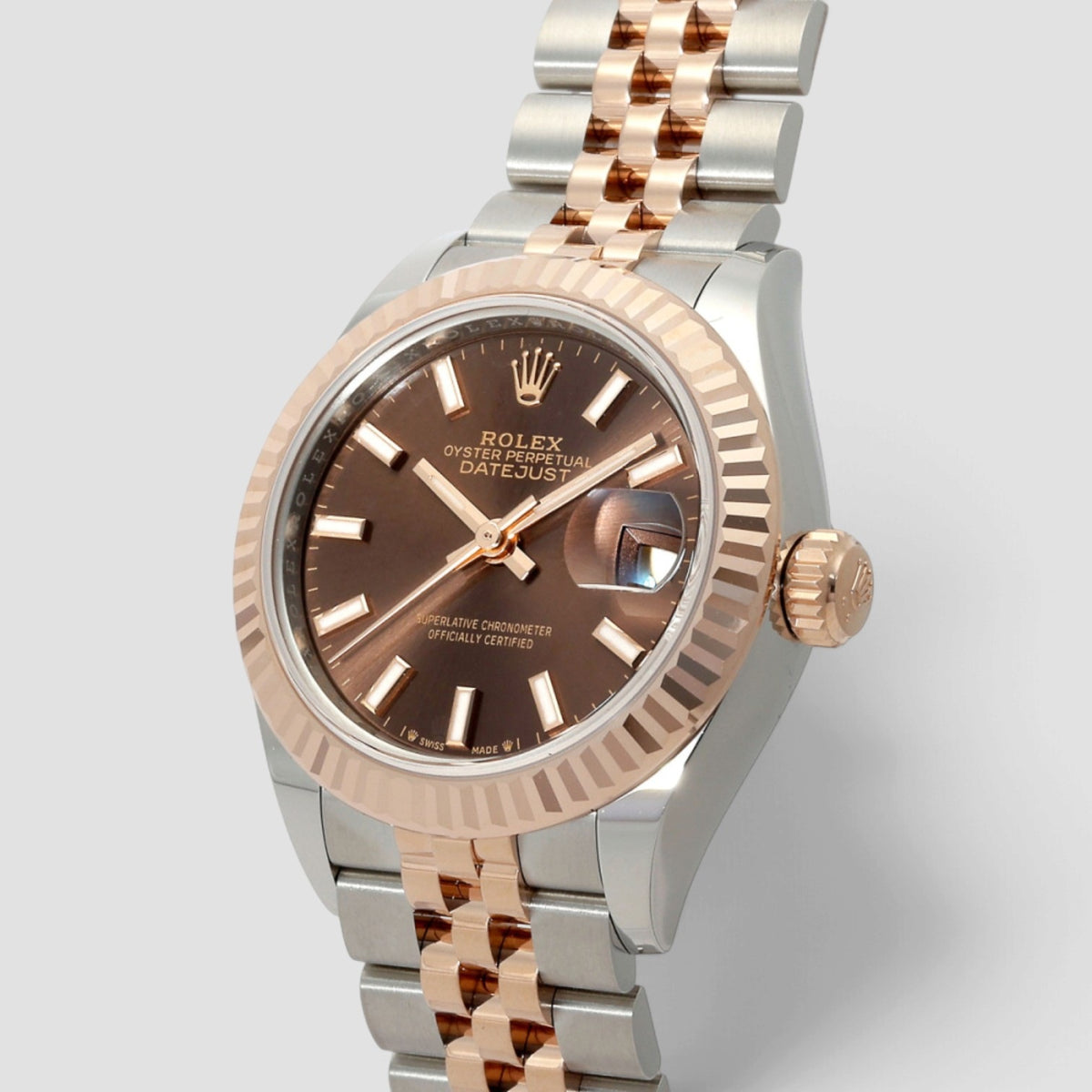 Lady-Datejust 28 Chocolate Dial Jubilee