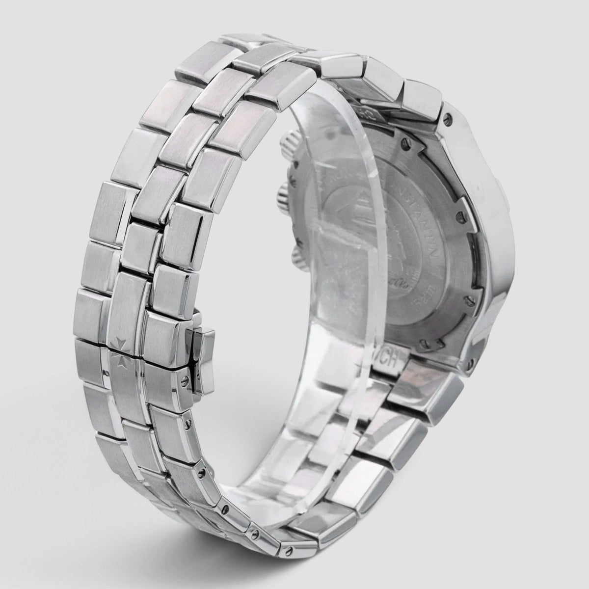 Overseas 40mm Silver Dial Stainless Steel Chronograph