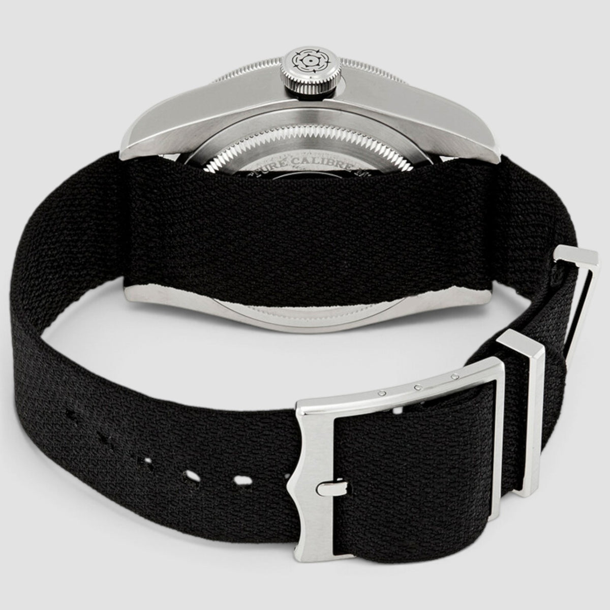 Black Bay Black Dial Black Bezel Fabric Strap Automatic Watch