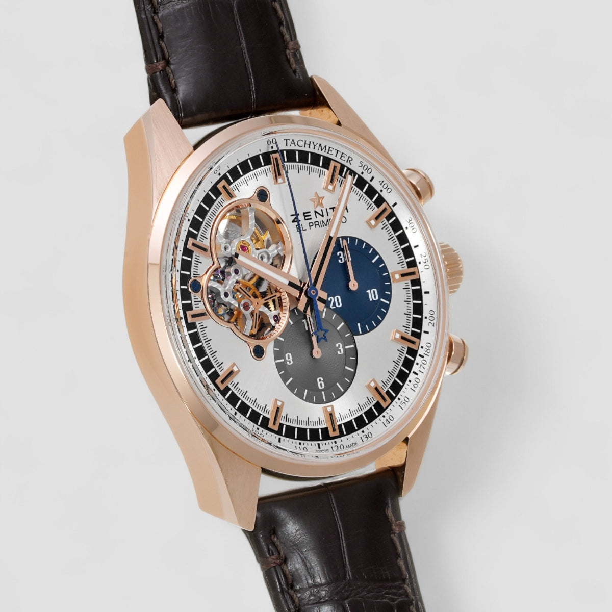 Zenith El Primero Chronomaster Silver colored/Leather Ø42 mm