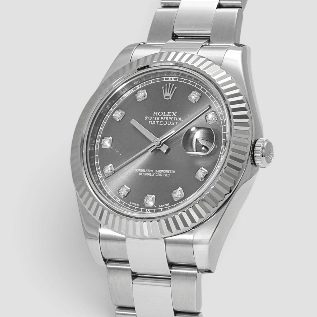 Datejust II 41 Grey Diamond Dial Oyster