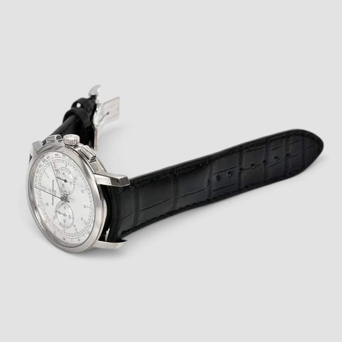 Traditionnelle Chronograph 42mm Silver Dial 18kt White Gold