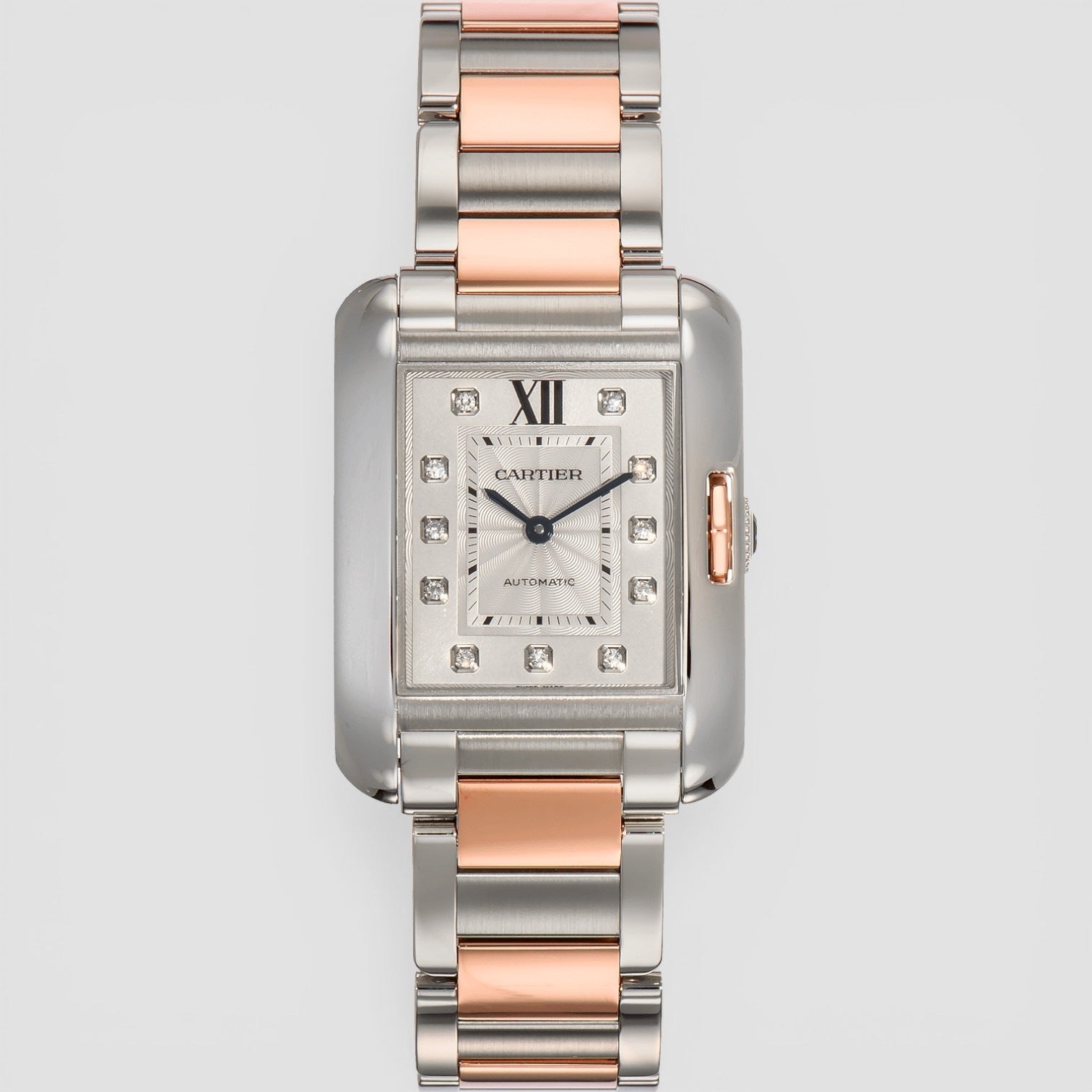 Tank Anglaise – Steel & Gold – Silver Dial