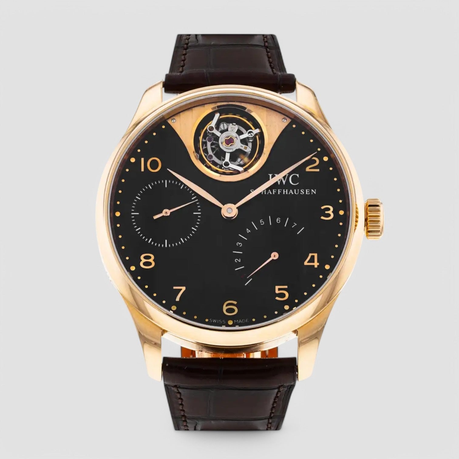 Portuguese Tourbillon Mystere Red Gold