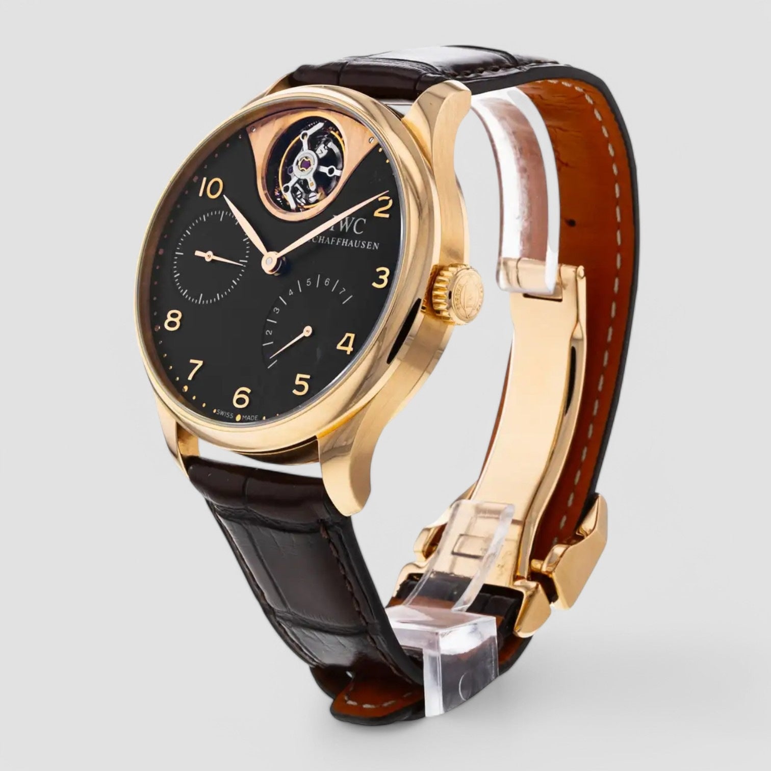 Portuguese Tourbillon Mystere Red Gold