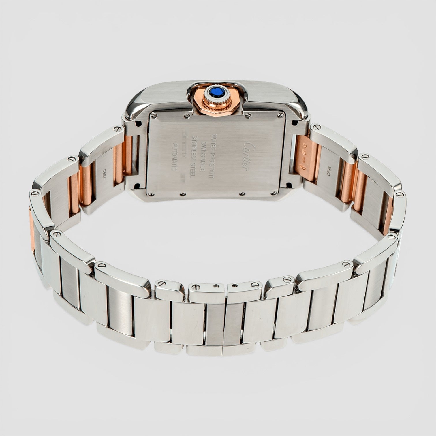 Tank Anglaise – Steel & Gold – Silver Dial