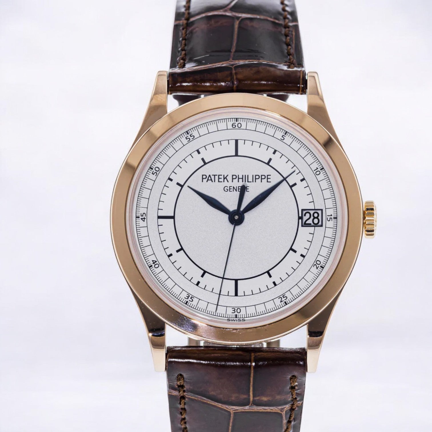 Calatrava 5296R 18K Rose Gold Sector Dial