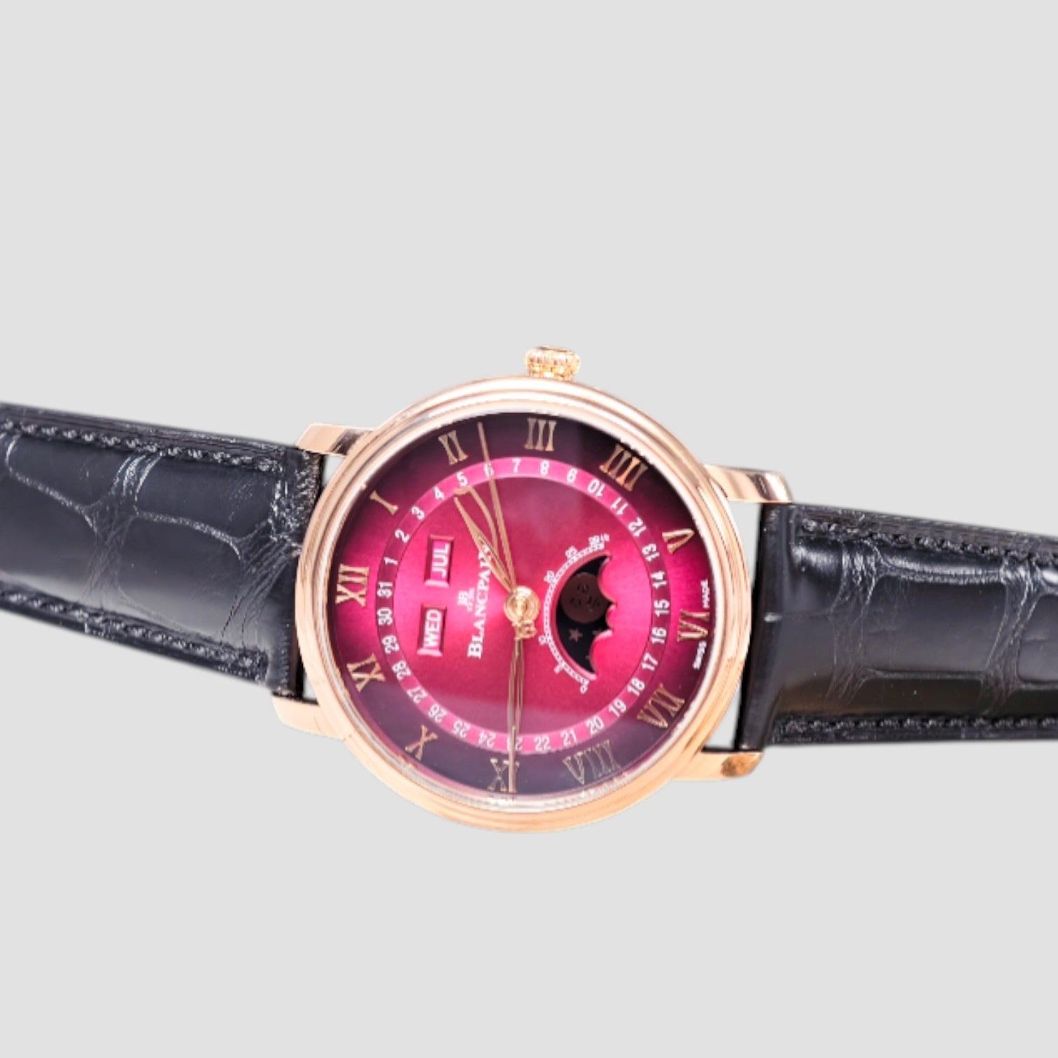 Villeret Quantième Complet – 40mm – Red Dial