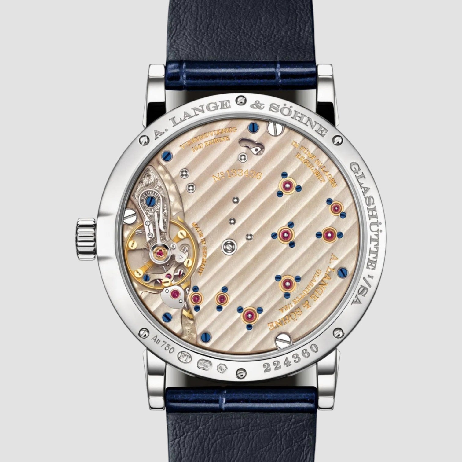 Little Lange 1 Moon Phase White Gold Diamond Bezel