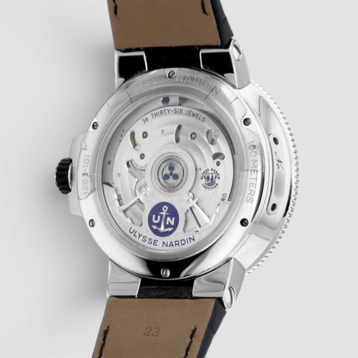 Marine Tourbillon 43mm White Grand Feu Enamel Dial Stainless Steel