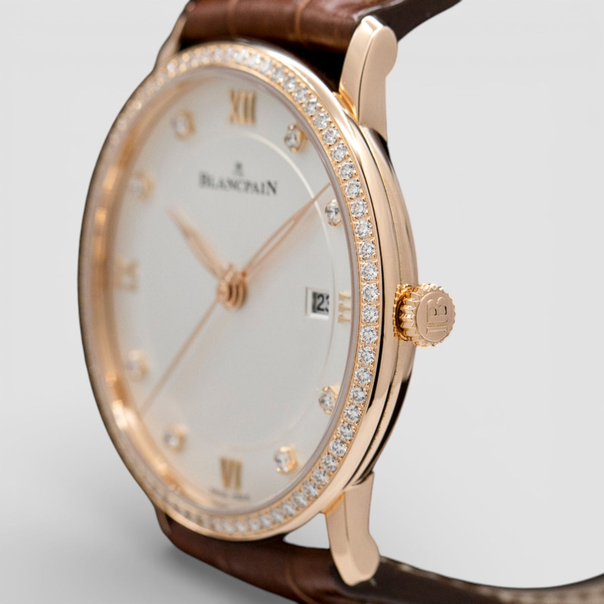 Villeret Ultra-Slim 18K Automatic 40MM Diamonds