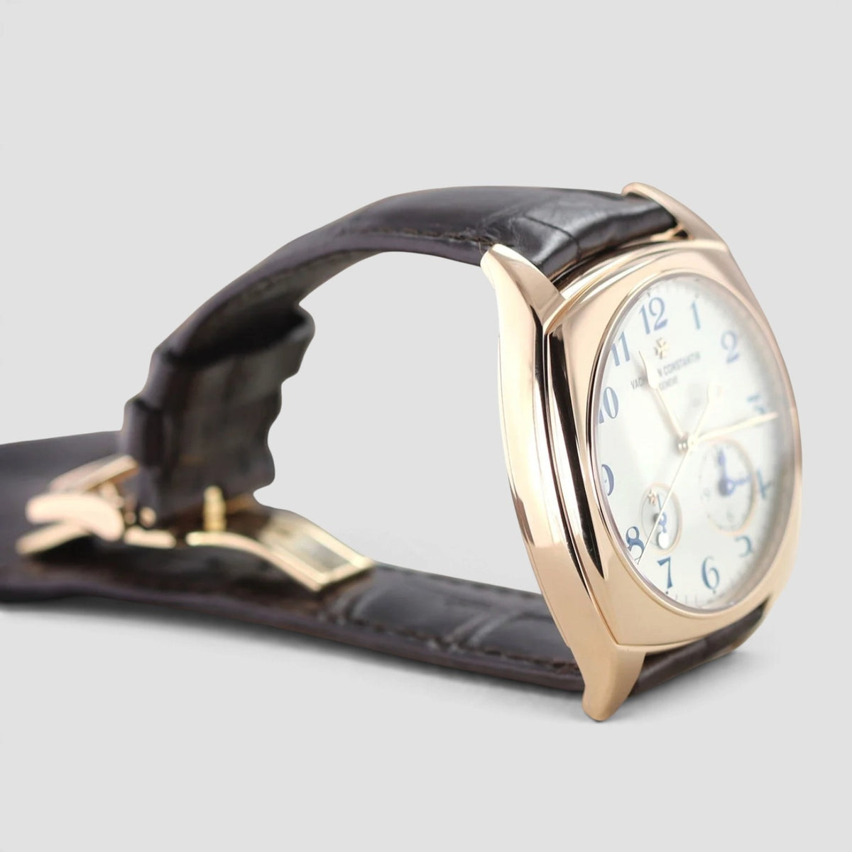 Harmony Dual Time 40mm Silver Dial 18kt Rose Gold