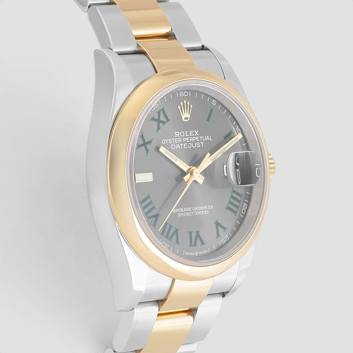 Datejust 36 Wimbledon Grey Olive Roman Dial