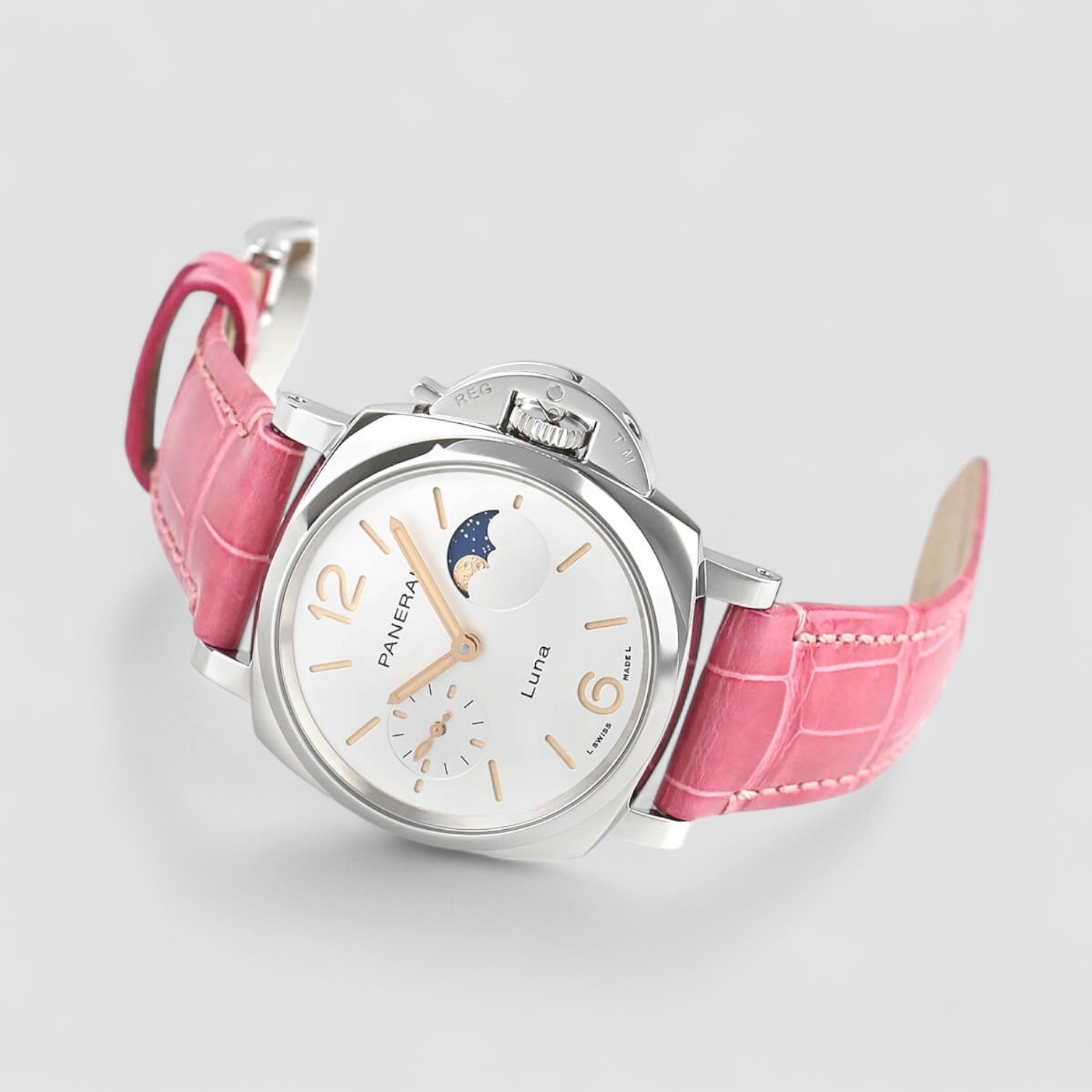 Luminor Due Luna Steel 38mm Unisex Watch