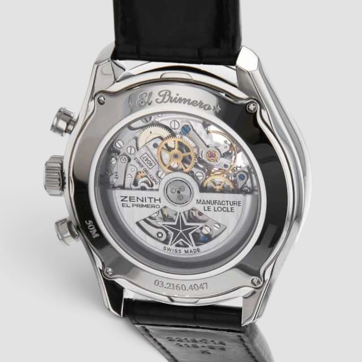 El Primero Chronomaster Open Black Dial Stainless Steel