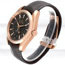 Aqua Terra GMT Brown Dial Rose Gold 43MM