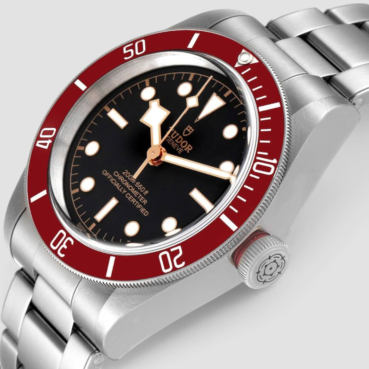 Black Bay Burgundy Bezel Black Dial Automatic Watch