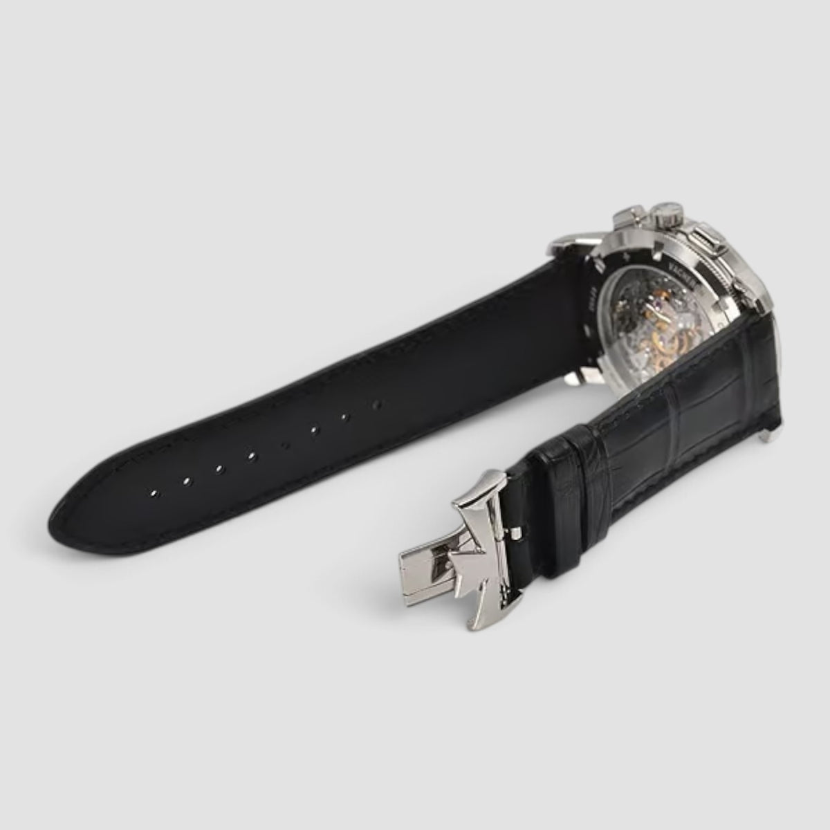 Traditionnelle Chronograph 42mm Silver Dial 18kt White Gold
