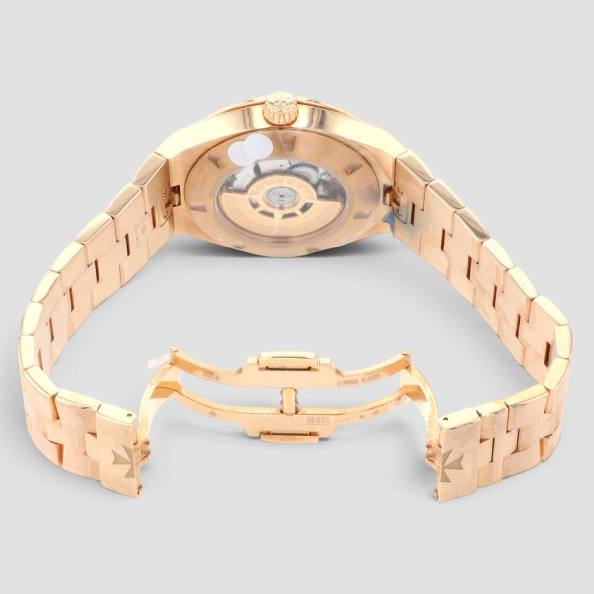 Overseas 37mm Pink Dial 18kt Rose Gold Diamond
