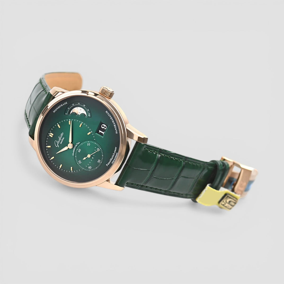 PanoMaticLunar 18k Rose Gold GREEN Dial