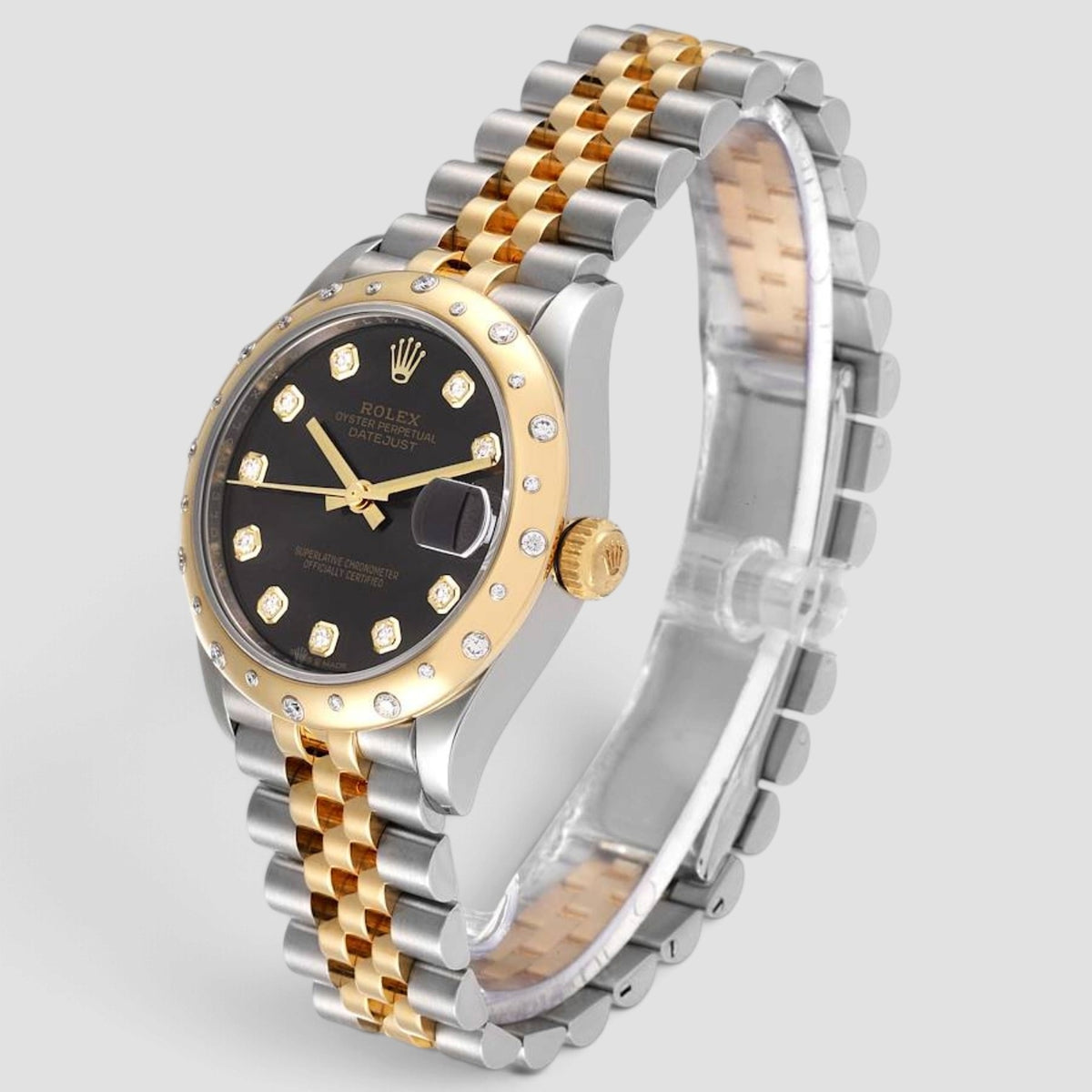 Datejust 31 Grey Diamond Dial Jubilee