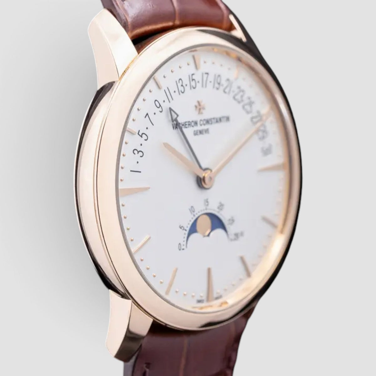 Patrimony Moon Phase Retrograde Date 18K Rose Gold