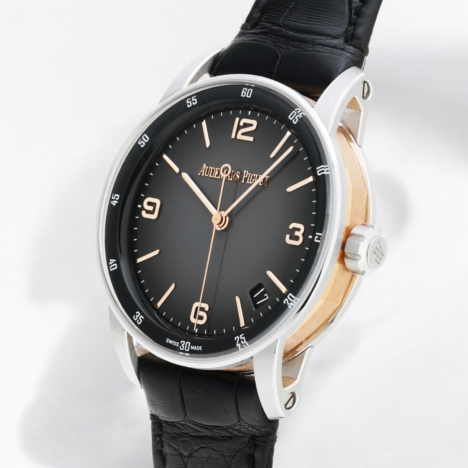 Code 11.59 Automatic 18k White and Rose Gold / Gray Dial