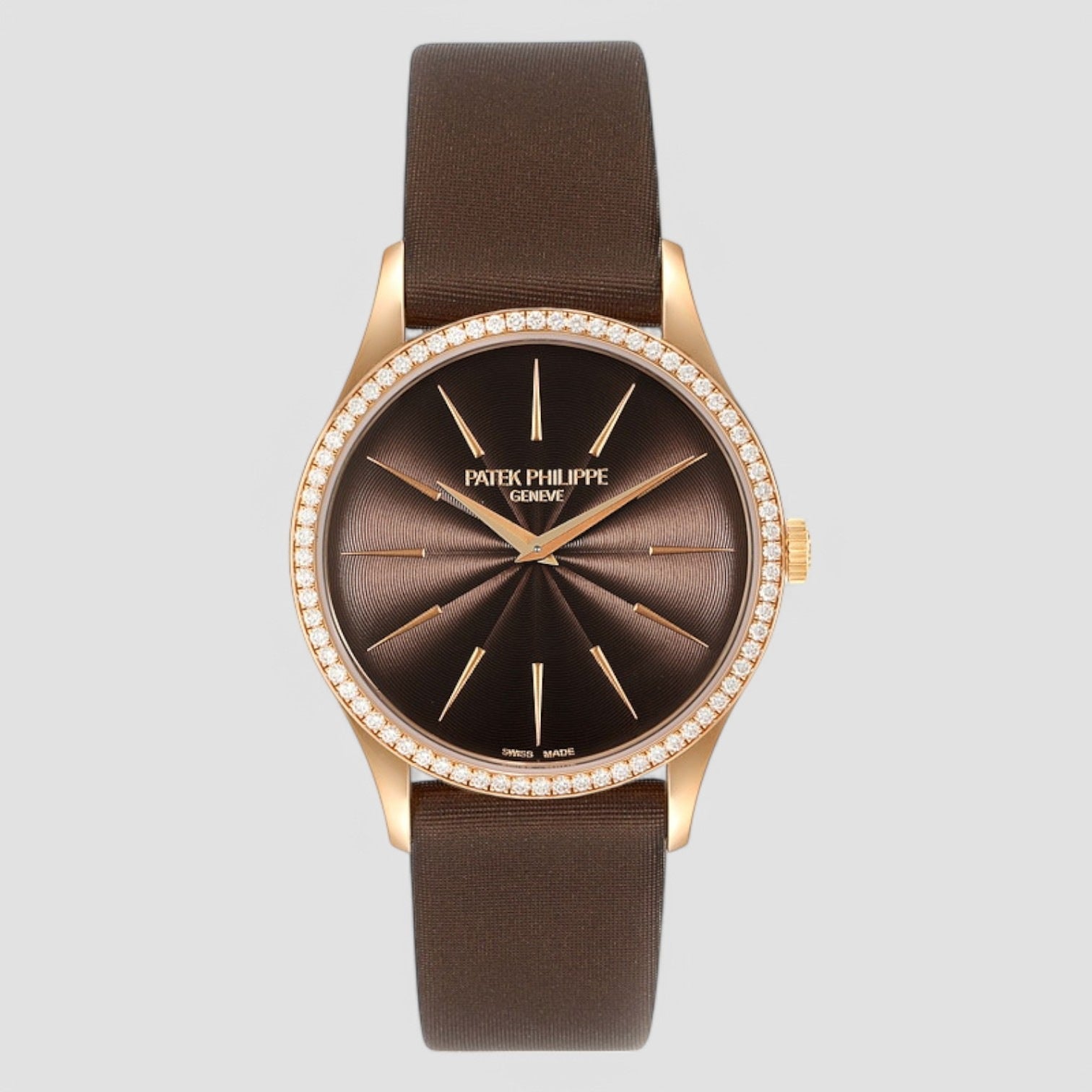 Calatrava Unisex Calatrava 4897R 18K Rose Gold Diamonds