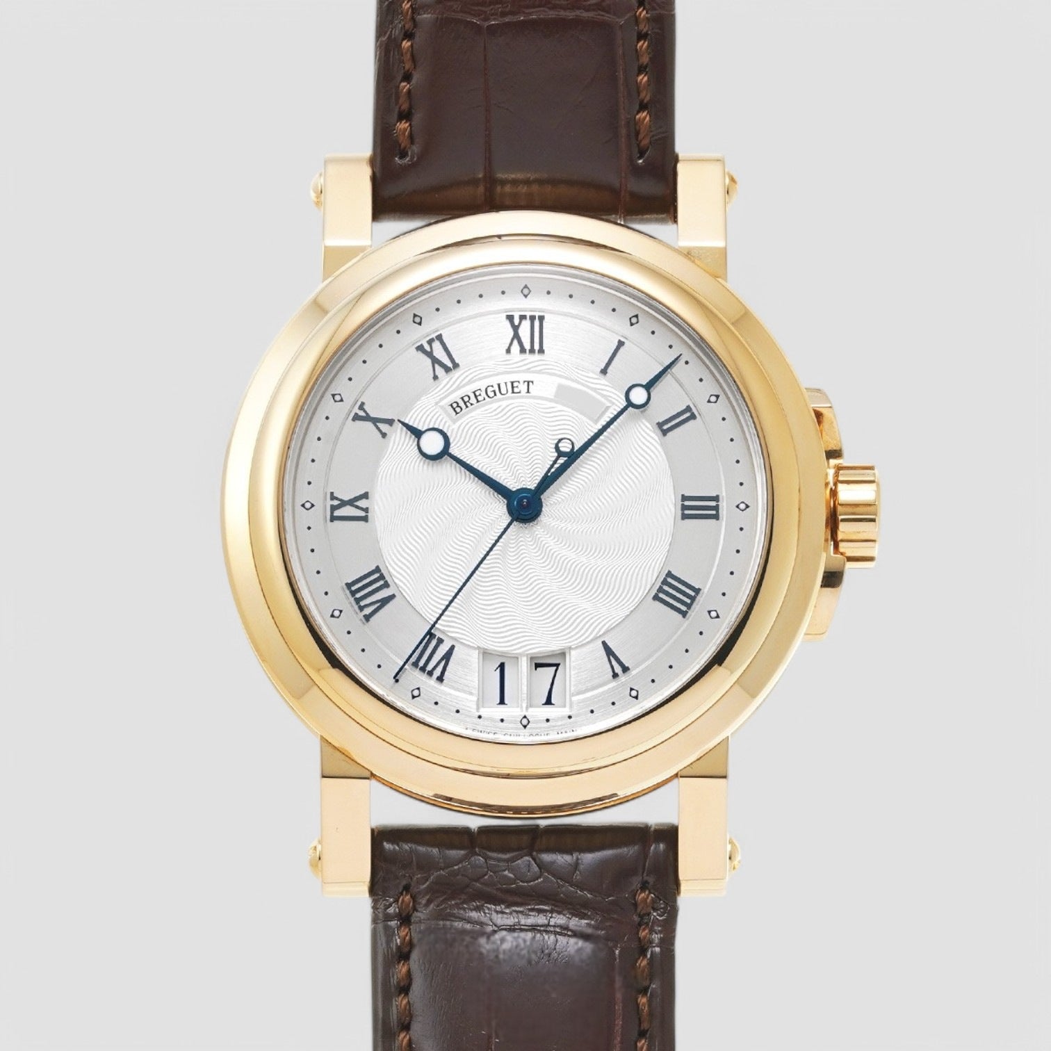 Marine Automatic Big Date 18K Yellow Gold