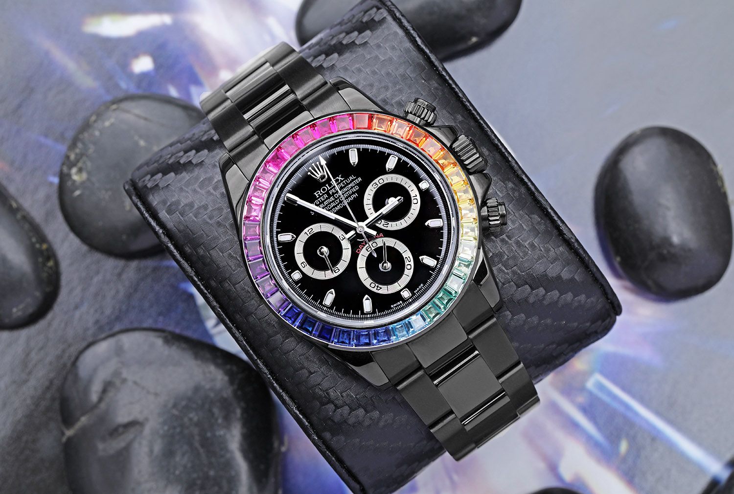 Cosmograph Daytona 116520 Rainbow Blackout